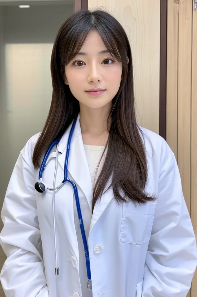((Highest quality)), ((masterpiece)), (detailed),Perfect Face,Japanese,Female doctor,White