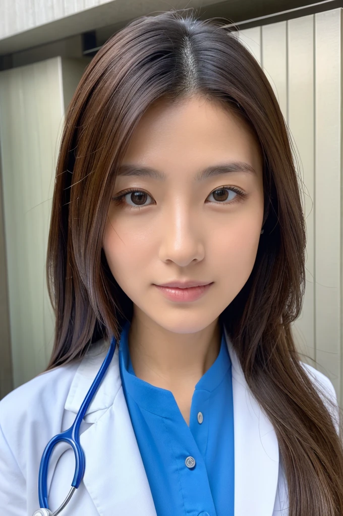 ((Highest quality)), ((masterpiece)), (detailed),Perfect Face,Japanese,Female doctor,White