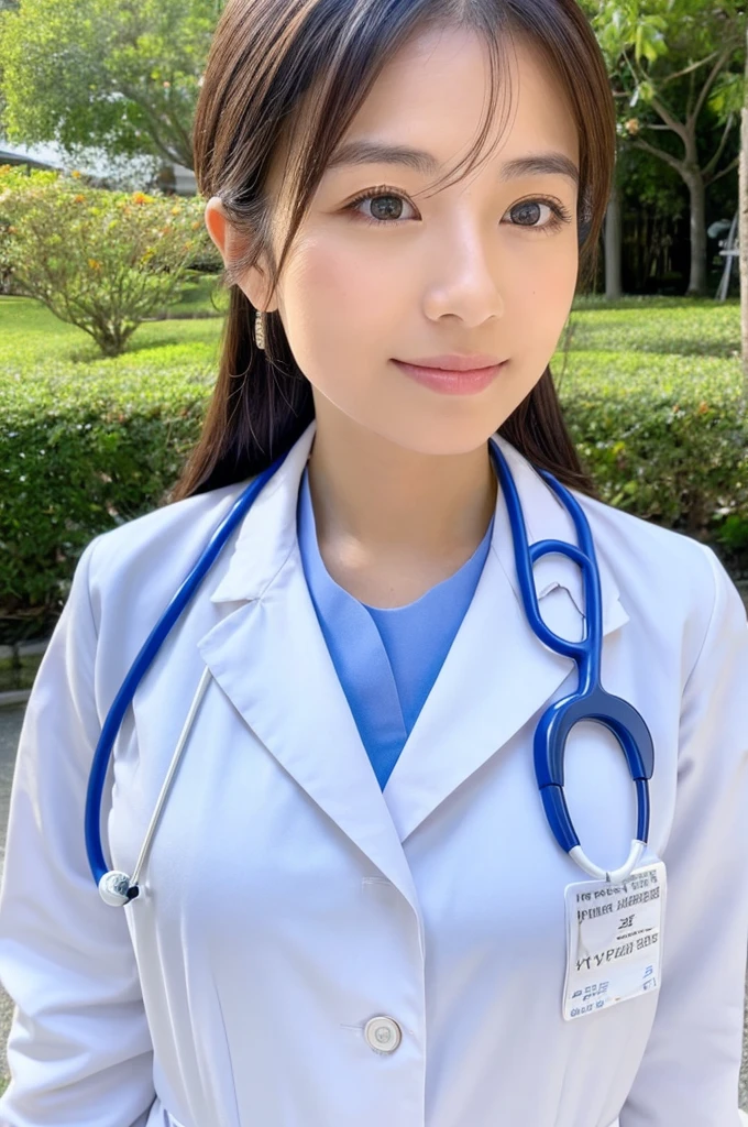 ((Highest quality)), ((masterpiece)), (detailed),Perfect Face,Japanese,Female doctor,White