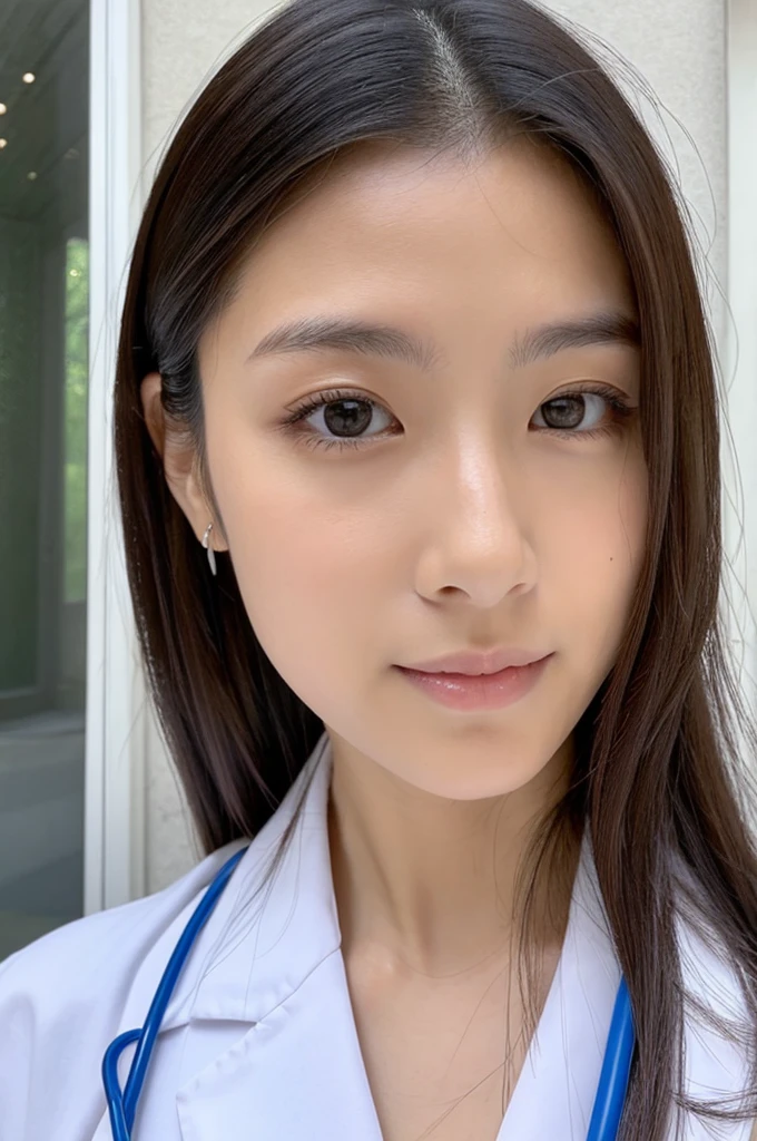 ((Highest quality)), ((masterpiece)), (detailed),Perfect Face,Japanese,Female doctor,White