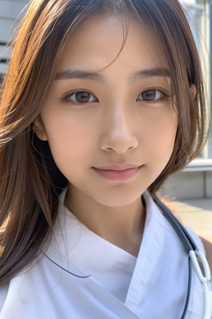 ((Highest quality)), ((masterpiece)), (detailed),Perfect Face,Japanese,Female doctor,White