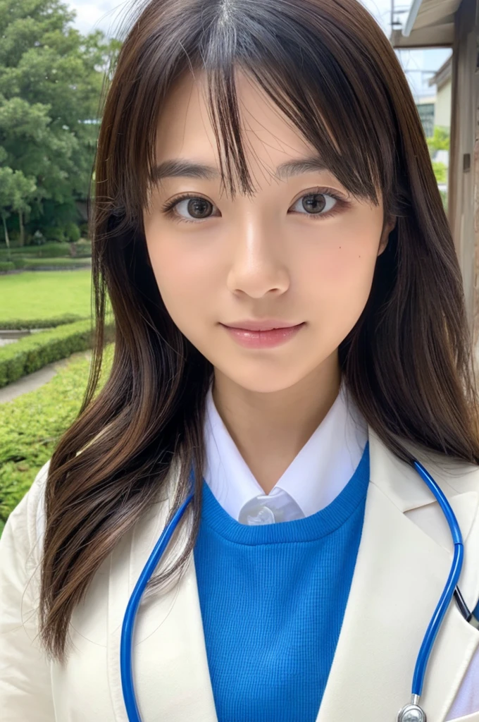 ((Highest quality)), ((masterpiece)), (detailed),Perfect Face,Japanese,Female doctor,White