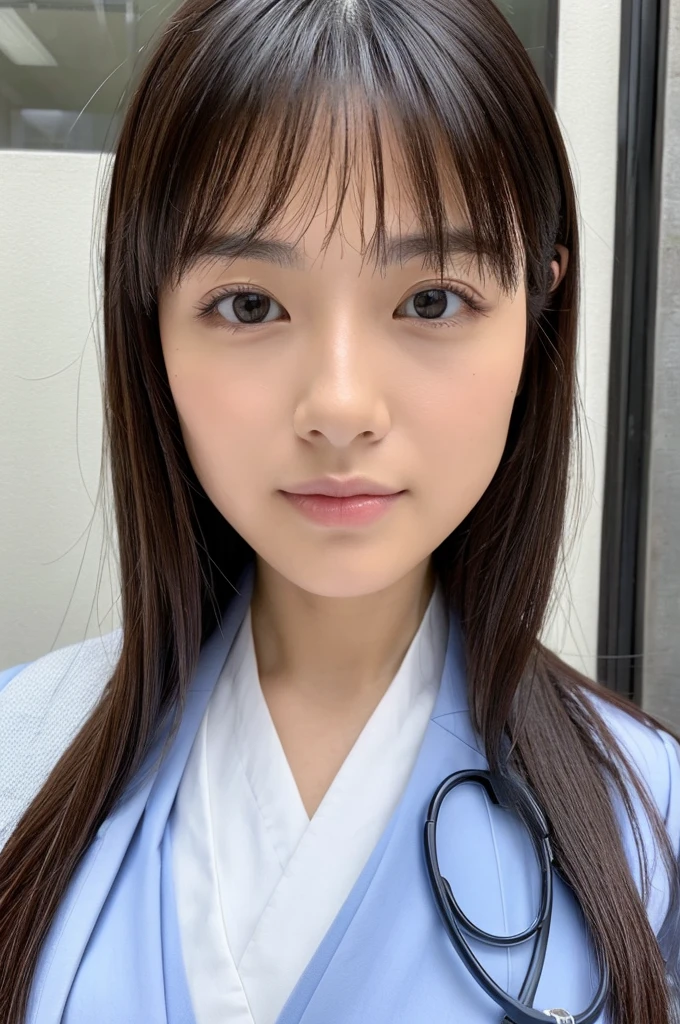 ((Highest quality)), ((masterpiece)), (detailed),Perfect Face,Japanese,Female doctor,White