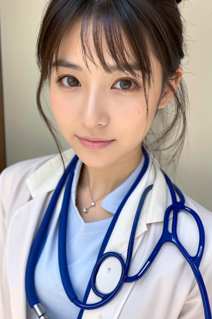 ((Highest quality)), ((masterpiece)), (detailed),Perfect Face,Japanese,Female doctor,White