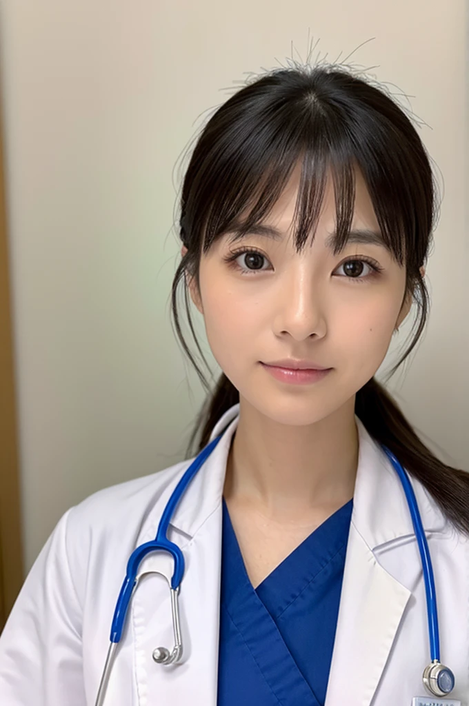 ((Highest quality)), ((masterpiece)), (detailed),Perfect Face,Japanese,Female doctor,White