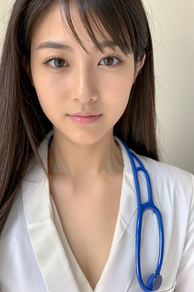 ((Highest quality)), ((masterpiece)), (detailed),Perfect Face,Japanese,Female doctor,White