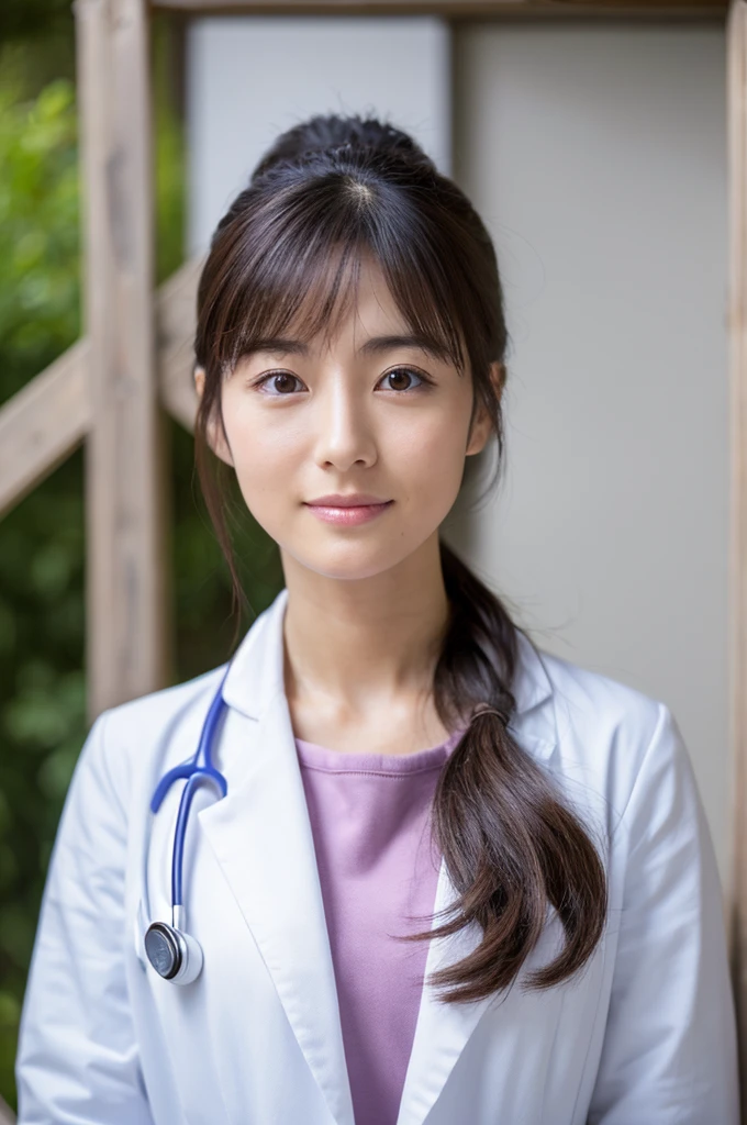 ((Highest quality)), ((masterpiece)), (detailed),Perfect Face,Japanese,Female doctor,White