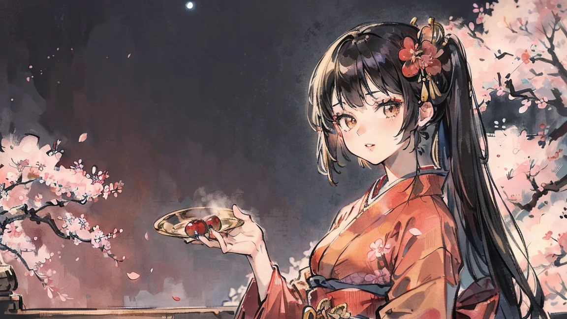 (((Oiran))),(((Prostitute))), Flashy kimono,hair ornaments, Kyoto scenery,(((night))),(((night))),(((night))),(((night))),(((night))),(((night))),(((night))),(((night))),(((night))),(((night))),(((night))),(((night))),(((night))),(((night))),(((night))),(((night))),(((night))),(((night))),(((night))),(((night))),(((night))),(((night))),(((night))),(Lips are red:1.5)、 (((cherry blossomsを見ている))), (((cherry blossomsを見ている))),(((cherry blossomsを見ている))), (((cherry blossomsを見ている))), (((cherry blossomsを見ている))),(((cherry blossomsを見ている))),20-year-old, watercolor, masterpiece, Highest quality, Very delicate and beautiful girl,Very delicate and beautiful, world masterpiece theater, Very detailedな, Very detailedな, Highest quality,(((赤いFlashy kimono)))。(((赤いFlashy kimono)))。(((赤いFlashy kimono)))。(((赤いFlashy kimono)))。(((赤いFlashy kimono)))。(((赤いFlashy kimono)))。(((赤いFlashy kimono)))。(((赤いFlashy kimono)))。 (((Black Hair))), (((Black Hair))), (((Black Hair))), (((cherry blossoms))), (((cherry blossoms))), (((cherry blossoms))), (((cherry blossoms))), (((Upper Body))), (((Upper Body))), (((Upper Body))), (((Upper Body))), (((Upper Body))), (((Upper Body))), High resolution, Very detailed,Five Girls, Highest quality, shape, masterpiece, Highest quality, Accuracy, A woman in her twenties from the late Edo period.。(((赤いFlashy kimono)))。 。Low saturation old Japanese painting style、The women look like modern anime characters...、She's wearing a bit of Kabuki makeup..。Strong 2D feel。night。night。night。night。night。night。night。night。background, たくさんの花びらが散っている大きなcherry blossoms、(((Huge full moon))),(((Huge full moon))),(((Huge full moon))),(((Huge full moon))),(((look up))),(((look up))),(((From above))),(((From above))),(((From above))),(((From above))),(((From above))),(((From above))),(((From above))),(((From above))),(((From the side))),(((From the side))),(((From the side))),(((From the side))),(((From the side))),(((From the side)))