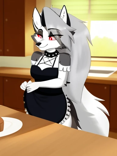 von Zackary911,zackary911, wolf, anthro, Giantess maid in the kitchen, for him