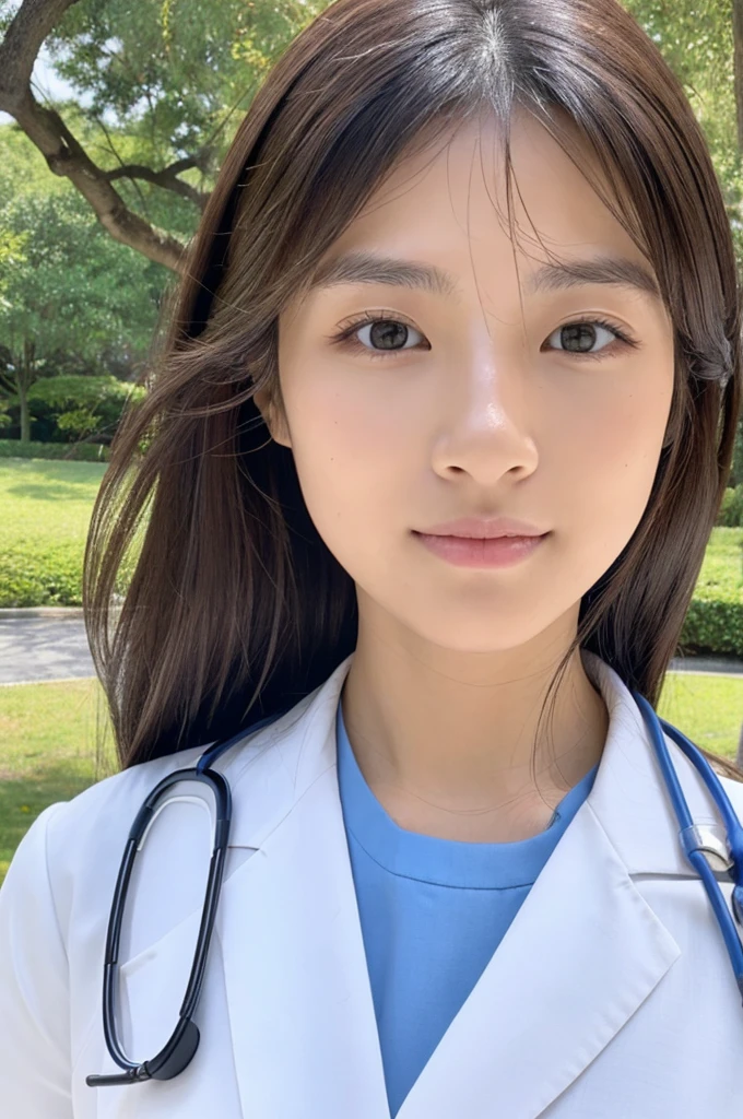 ((Highest quality)), ((masterpiece)), (detailed),Perfect Face,Japanese,Female doctor,White