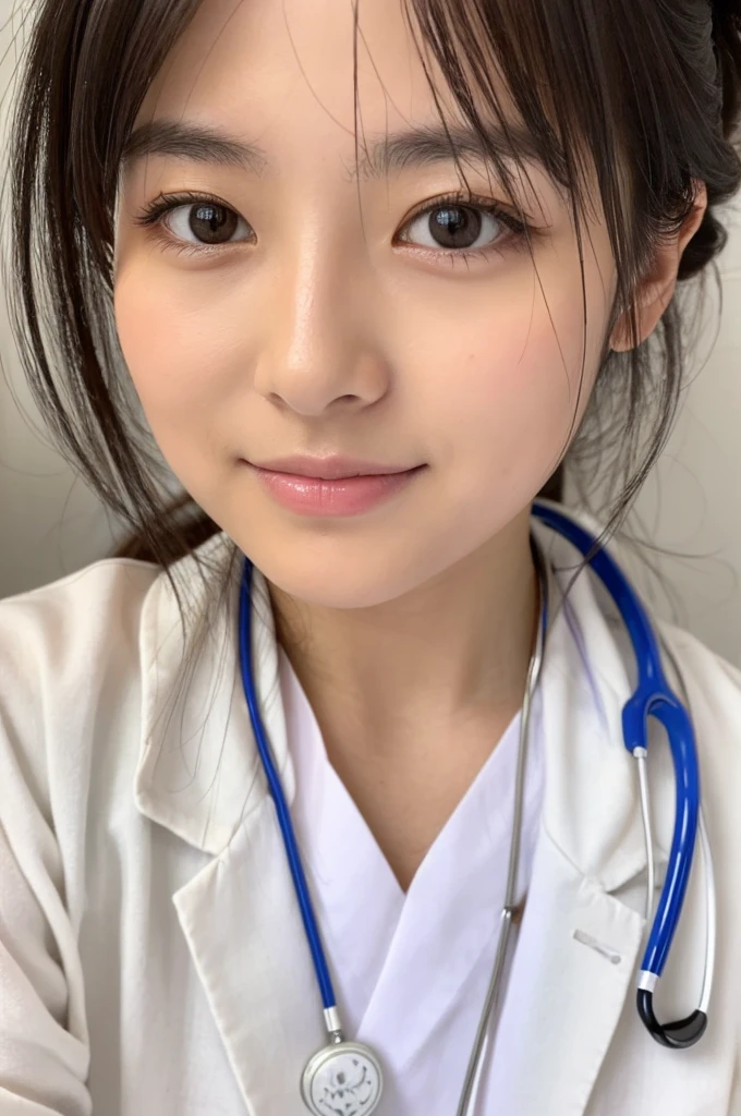 ((Highest quality)), ((masterpiece)), (detailed),Perfect Face,Japanese,Female doctor,White