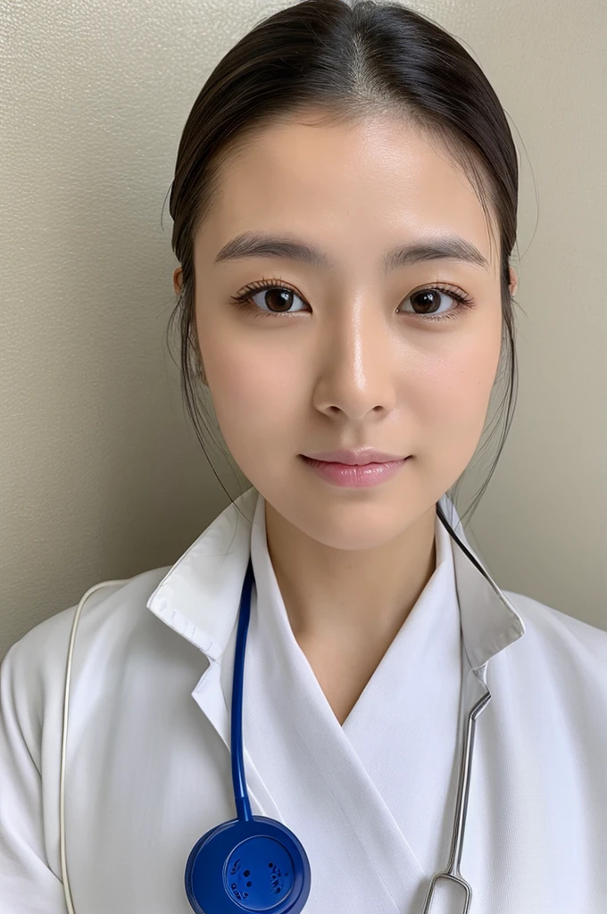 ((Highest quality)), ((masterpiece)), (detailed),Perfect Face,Japanese,Female doctor,White