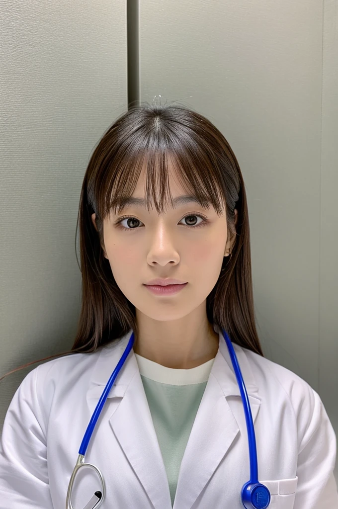 ((Highest quality)), ((masterpiece)), (detailed),Perfect Face,Japanese,Female doctor,White