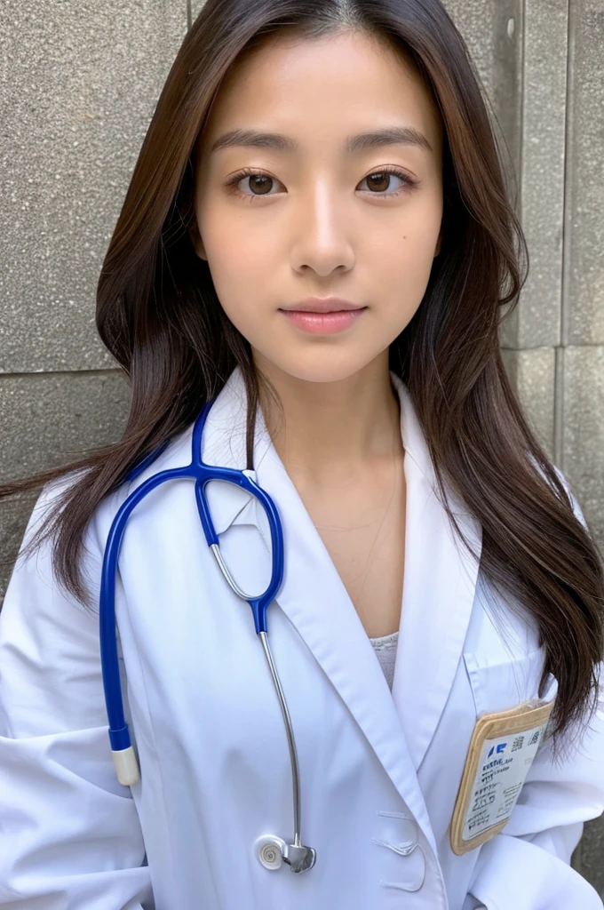 ((Highest quality)), ((masterpiece)), (detailed),Perfect Face,Japanese,Female doctor,White