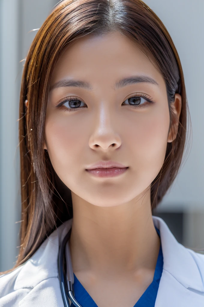 ((Highest quality)), ((masterpiece)), (detailed),Perfect Face,Japanese,Female doctor,White