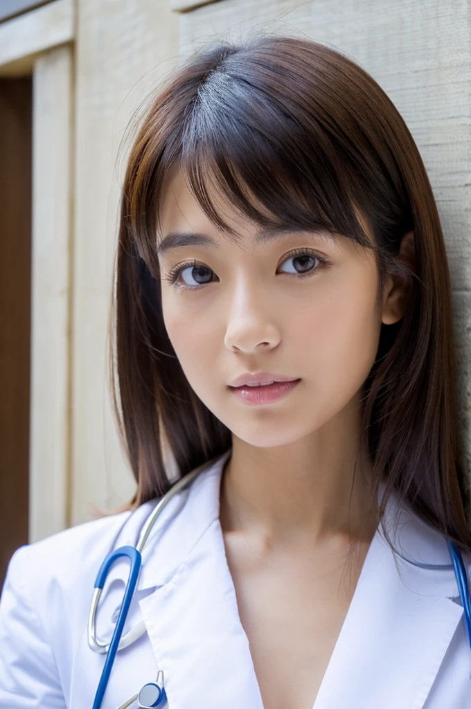 ((Highest quality)), ((masterpiece)), (detailed),Perfect Face,Japanese,Female doctor,White