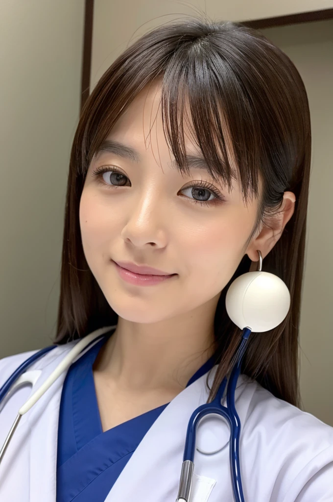 ((Highest quality)), ((masterpiece)), (detailed),Perfect Face,Japanese,Female doctor,White