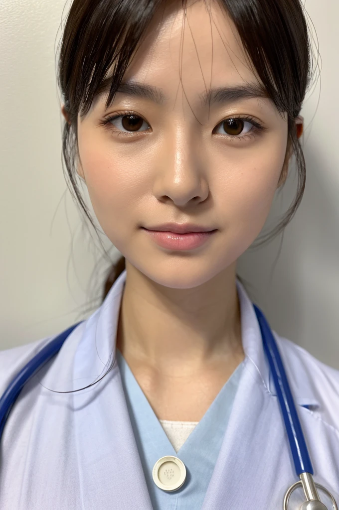 ((Highest quality)), ((masterpiece)), (detailed),Perfect Face,Japanese,Female doctor,White