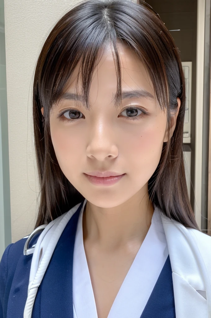 ((Highest quality)), ((masterpiece)), (detailed),Perfect Face,Japanese,Female doctor,White