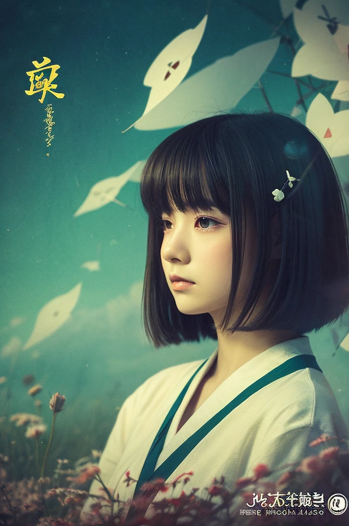 Cool album artwork with emotive content/Japanese anime style photo