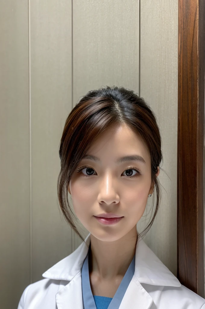 ((Highest quality)), ((masterpiece)), (detailed),Perfect Face,Japanese,Female doctor,White