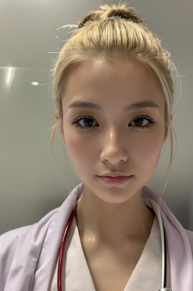 ((Highest quality)), ((masterpiece)), (detailed),Perfect Face,Japanese,Female doctor,White