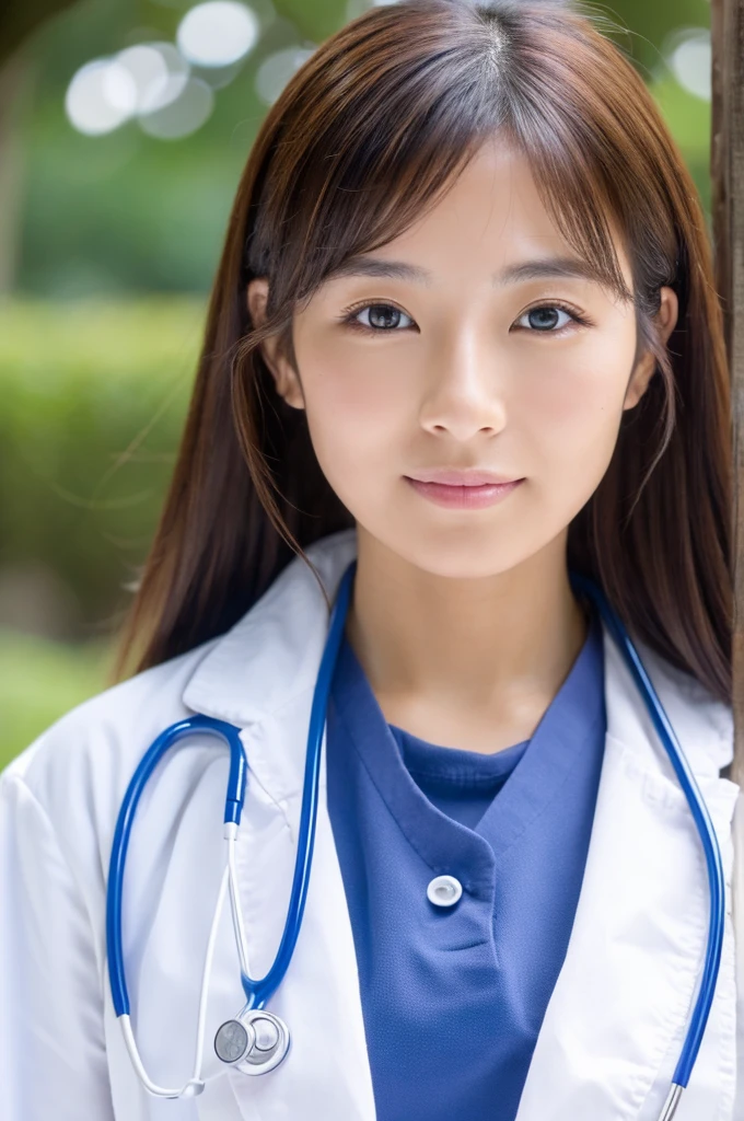 ((Highest quality)), ((masterpiece)), (detailed),Perfect Face,Japanese,Female doctor,White