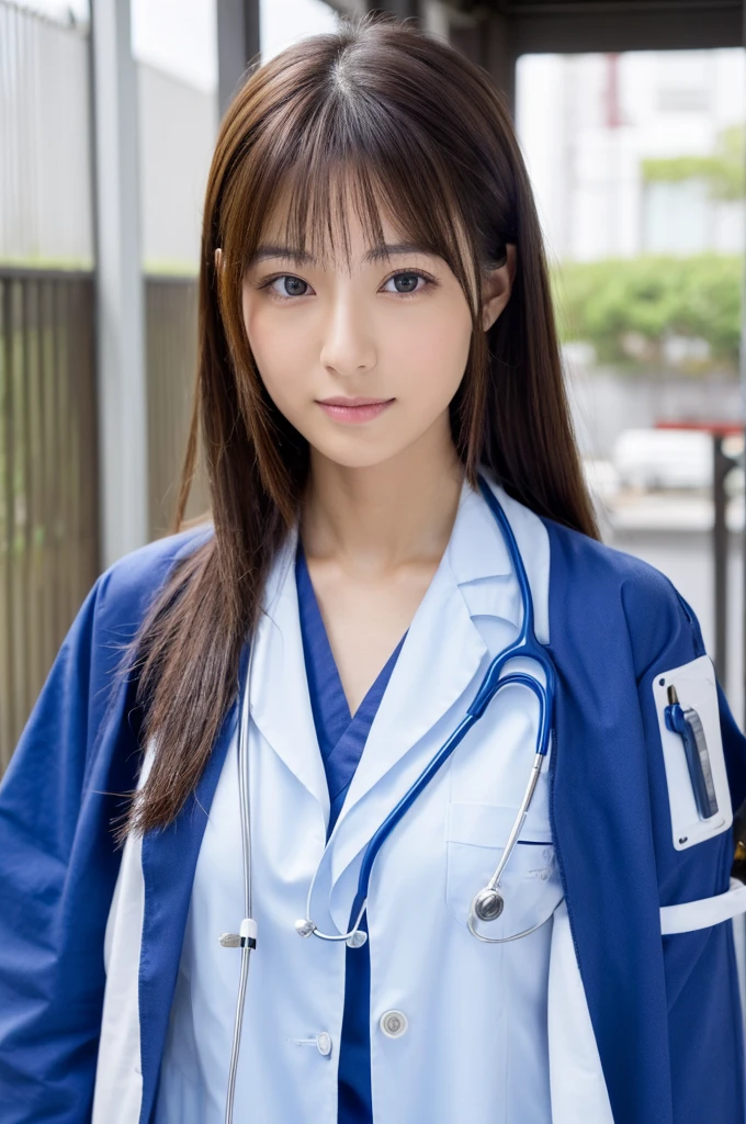 ((Highest quality)), ((masterpiece)), (detailed),Perfect Face,Japanese,Female doctor,White