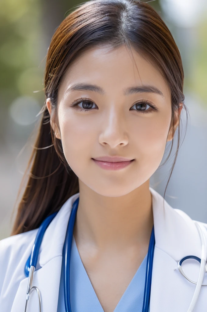 ((Highest quality)), ((masterpiece)), (detailed),Perfect Face,Japanese,Female doctor,White