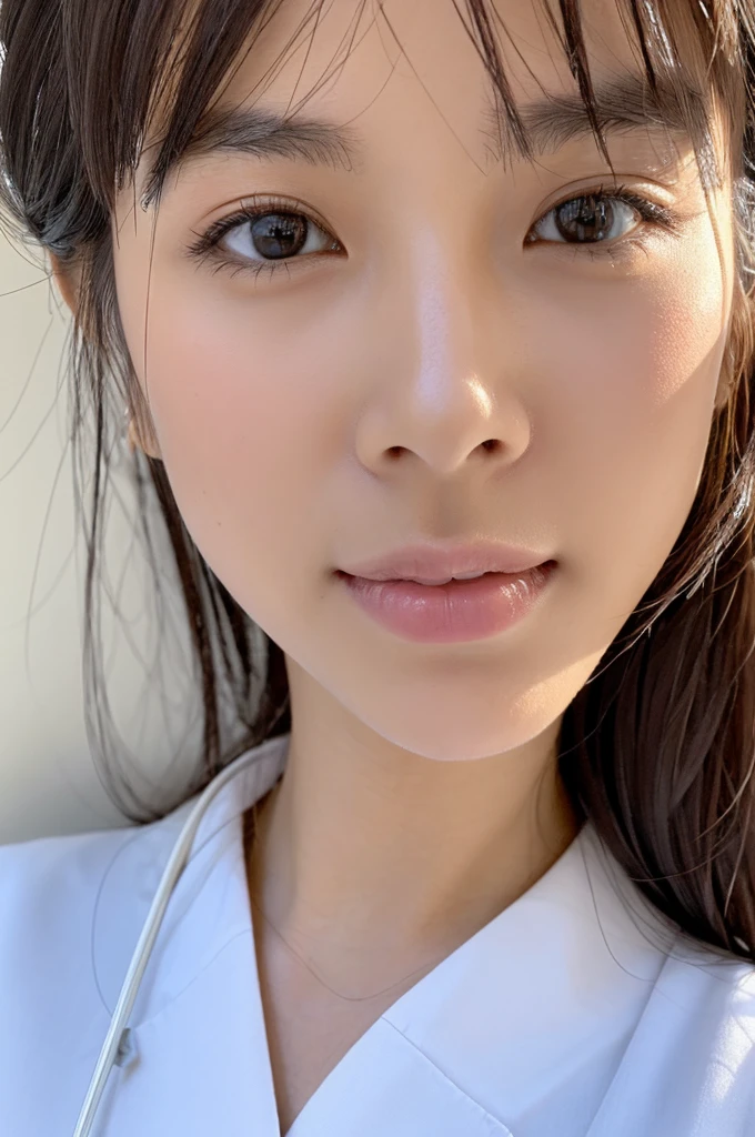 ((Highest quality)), ((masterpiece)), (detailed),Perfect Face,Japanese,Female doctor,White