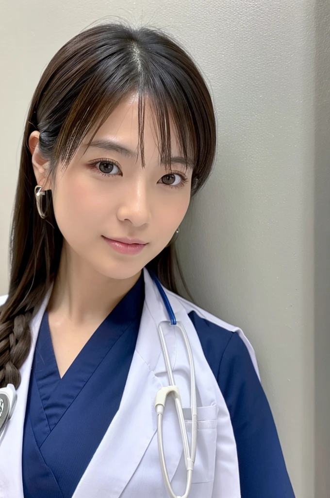 ((Highest quality)), ((masterpiece)), (detailed),Perfect Face,Japanese,Female doctor,White