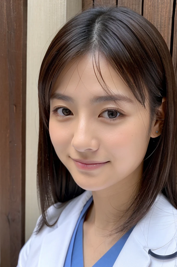 ((Highest quality)), ((masterpiece)), (detailed),Perfect Face,Japanese,Female doctor,White