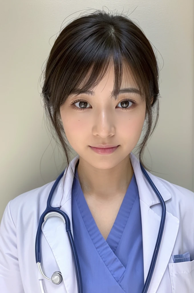 ((Highest quality)), ((masterpiece)), (detailed),Perfect Face,Japanese,Female doctor,White