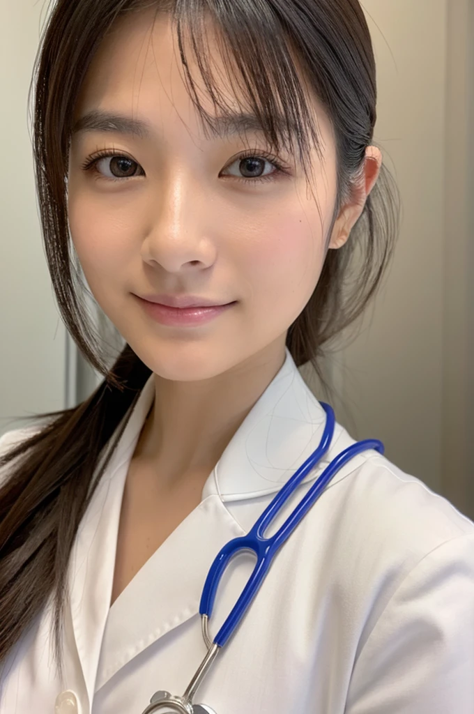 ((Highest quality)), ((masterpiece)), (detailed),Perfect Face,Japanese,Female doctor,White