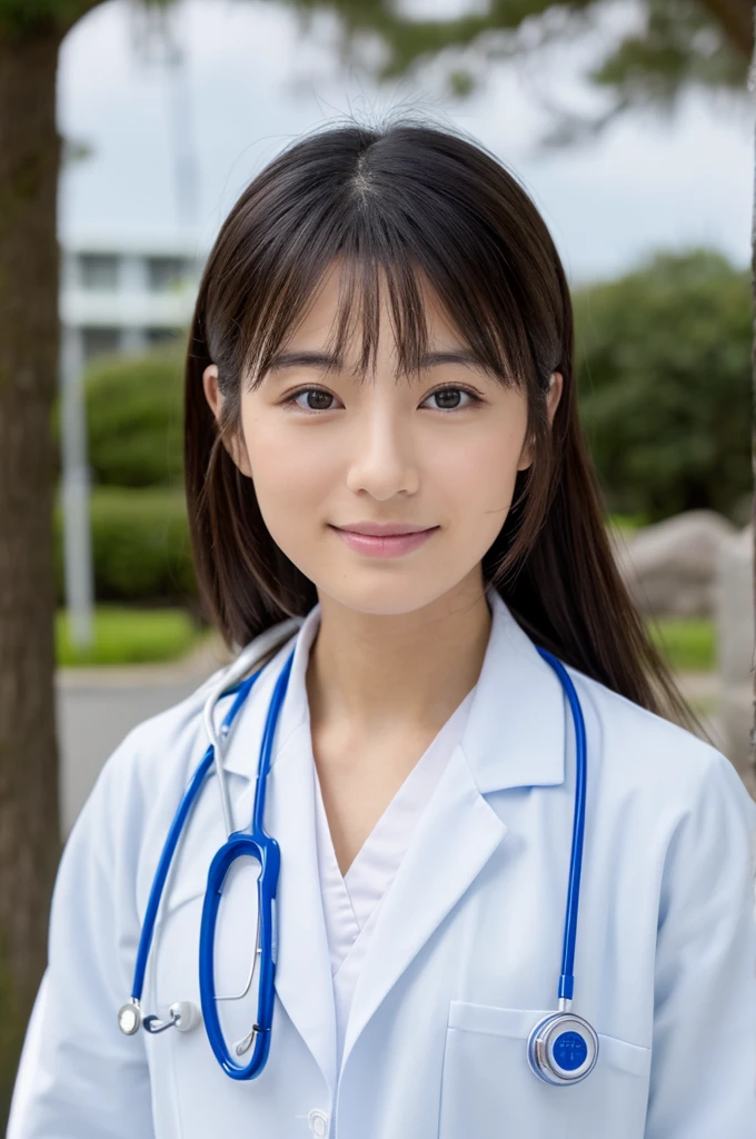 ((Highest quality)), ((masterpiece)), (detailed),Perfect Face,Japanese,Female doctor,White