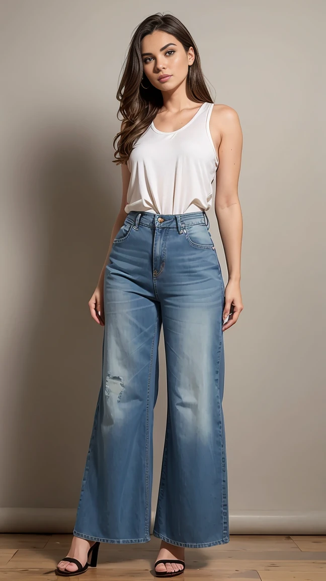Wide leg jeans
