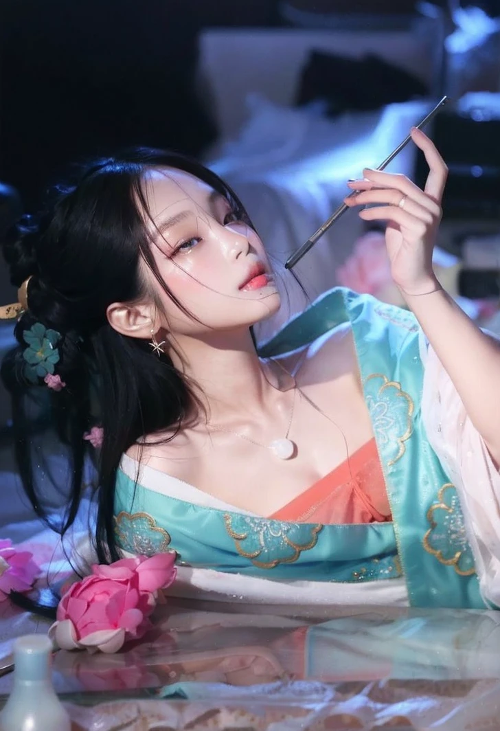 Arafed Asian woman with long black hair and a white shirt, korean girl, beautiful south korean woman, young and adorable korean face, Beautiful young Korean woman, ulzzang, Beautiful young Korean woman, young cute wan asian face, Korean face features, South Korean popular makeup, Wan adorable korean face, Popular Korean makeup, beautiful asian girl, korean woman