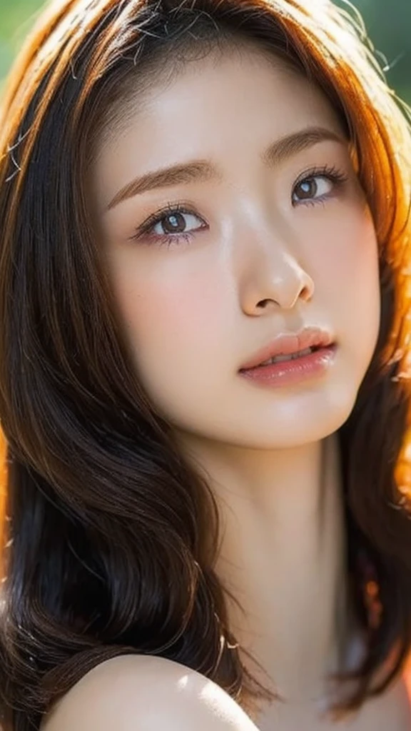 (masterpiece),(Highest quality:1.2),(Very detailed:1.2),(High resolution),(Photorealistic Stick),(RAW Photos),8K,Backlight,(Depth of written boundary),(Sleek lighting:1.2),Close-up of a naked woman,Soft portrait shots,Beautiful Japanese Women,Gorgeous face portrait,(Eye light,Sharp pupils,Detailed eye drawing,)Very beautiful face,(Detailed skin texture:1.3),Beautiful portrait,A lovely and delicate face,Beautiful young Japanese woman,Look this way,front,(POV shot),(sleepy)