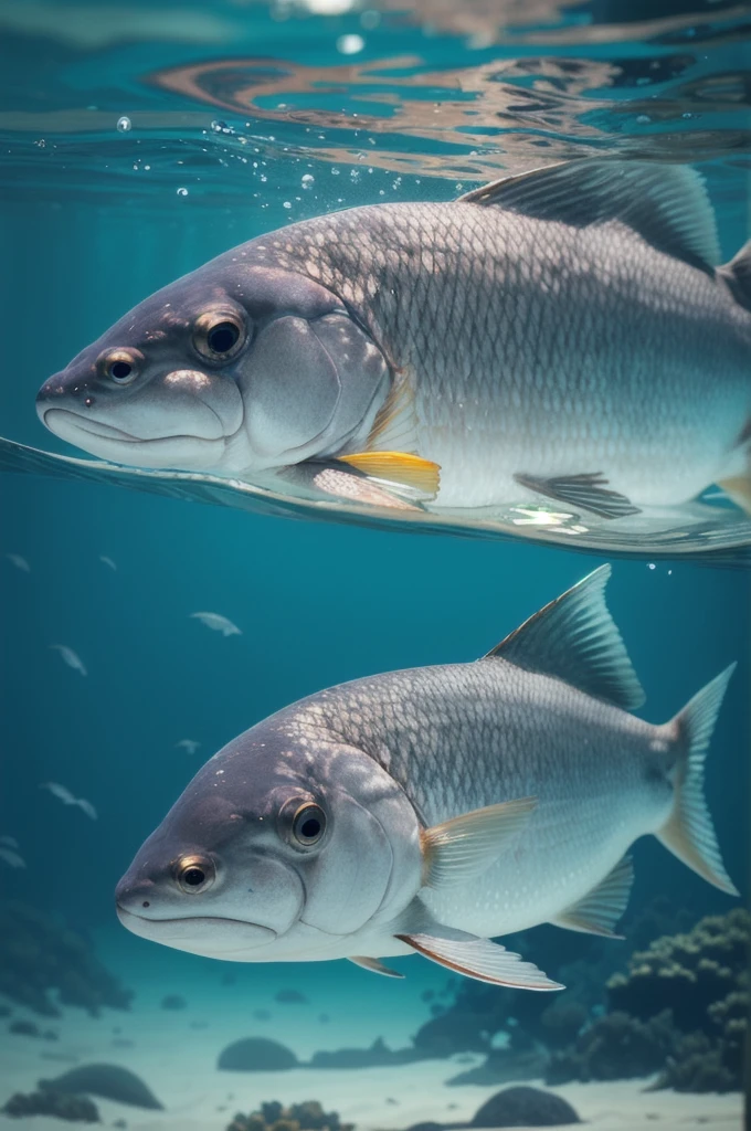 Underwater,blurry,Realistic,swimming,animal,water,no humans,Animal Focus,realistic,looking at viewer,, best quality,High Quality,realistic,RAW photo,masterpiece,8k,insane details,High detail,hyperdetailed,
Lighting,Master Lighting,film grain,