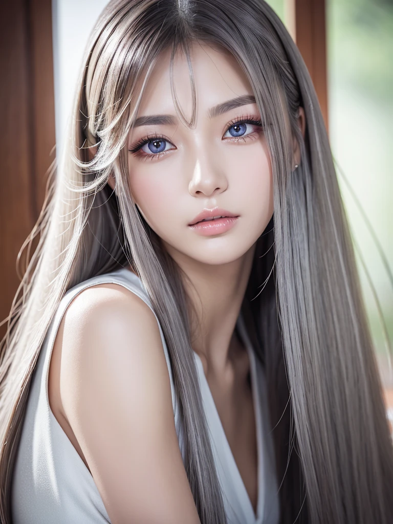 (On top of that),Dynamic Angle,Very detailed, shape, direct, 1 person, (Fantasy:1.4), (Bright Blue Eyes:1.233),Her eyes shone like dream-like stars,(Glowing Eyes:1.233),(Beautiful and delicate eyes:1.1),(Silver Hair:1.14),(Messy Hair,Very long hair,French Braid,Hair between the eyes,Side Lock), (+(flower:1.14)),(Chiffon dress,青いflower柄)/=(:1.24),(Don&#39;sleeveless,Wide sleeves),(gloves),necklace,(Micony high socks),High heel boots,(awkward),(obstinacy), (located in an old white palace、princess bedroom with a vanity and floor-to-ceiling windows),(白いflower,bloom),(Dark Blue World Tree:1.14),(what&#39;Remaining),(night:1.2),dream-like,soul,(fluorescence), [[Thin fingers and hands:0.55]::0.85],(Finger details),(Soup dumplings:0.5)、beret、Escape、18-year-old、Large Breasts, Highest quality, Very detailed, Beautiful light, Beautiful views, Mild hot flashes, smile, ((masterpiece)), (Japanese Manga:1.5), ((Highest quality)), (RAW Photos: 1.2), (Professional photography:1.2), whole body, 8k, From the side, Wide-angle lens,