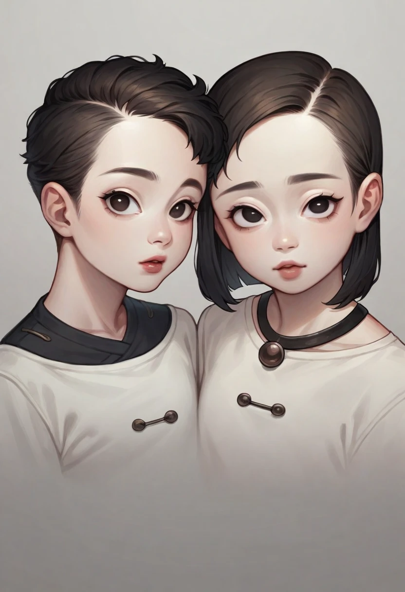 arafed woman with a black top and a red lip, pale thin lips, with very thin lips, clear lips and high quality, young adorable korean face, soft eyes and narrow chin, korean face features, popular korean makeup, korean symmetrical face, pale round face, with narrow nose, with round face, lovely delicate face, jinyoung shin
