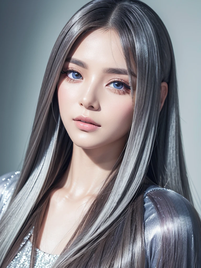 high resolution、high quality、Attention to detail、Beautiful eyes with slit length、Long eyelashes、Silver long hair、It&#39;s raining outside and I&#39;m lost in thought、Sad face、Rough tank top、Looking Outside、窓には雨が打ちつけている