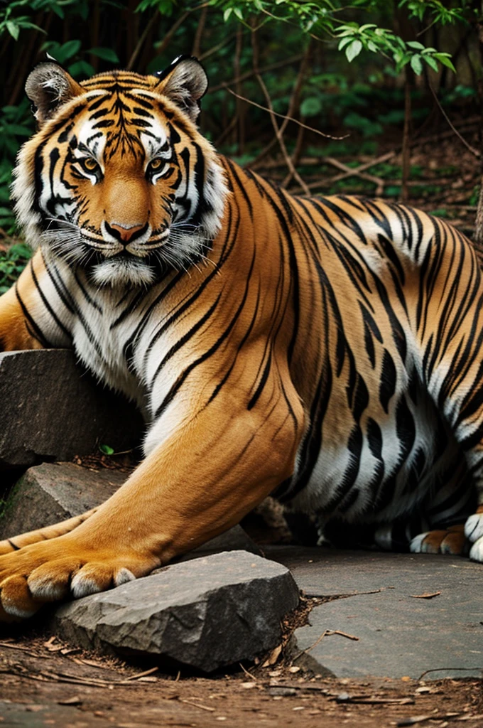 tiger with tribal
