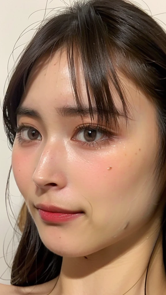 (masterpiece),(Highest quality:1.2),(Very detailed:1.2),(High resolution),(Photorealistic Stick),(RAW Photos),8K,Backlight,(Depth of written boundary),(Sleek lighting:1.2),Close-up of a naked woman,Soft portrait shots,Beautiful Japanese Women,Gorgeous face portrait,(Eye light,Sharp pupils,Detailed eye drawing,)Very beautiful face,(Detailed skin texture:1.3),Beautiful portrait,A lovely and delicate face,Beautiful young Japanese woman,Look this way,front,(POV shot),(sleepy)