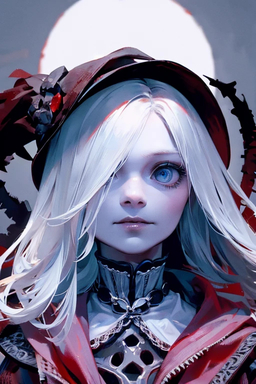 The Centered Portrait Of Cannibalism Skeleton Woman From Bloodborne.