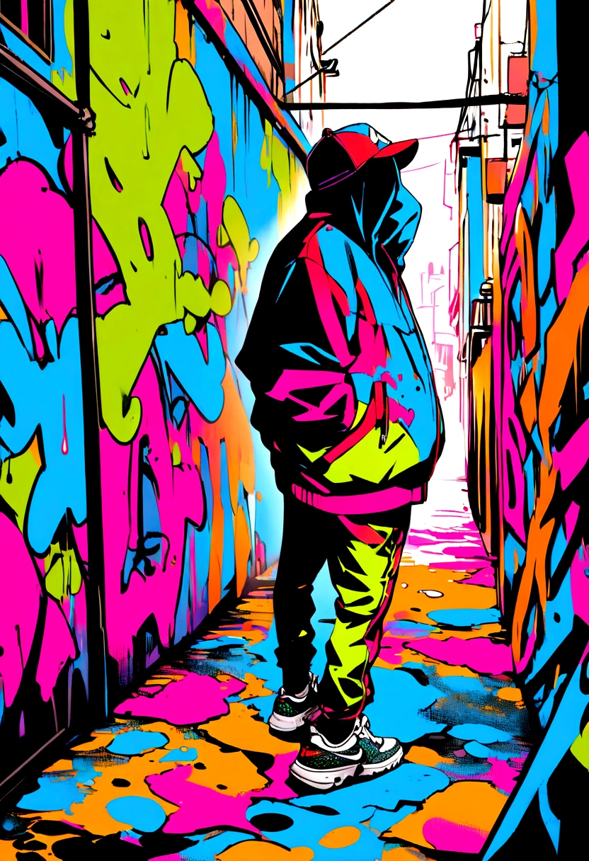graffiti, sneakers nike, Full image, High resolution High contrast