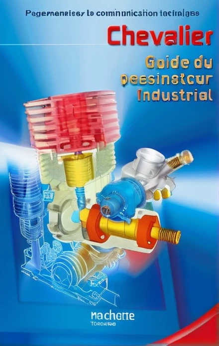Enlarge this book cover into a beautiful website top page image by adding industrial mechanical parts, manufacturing plans