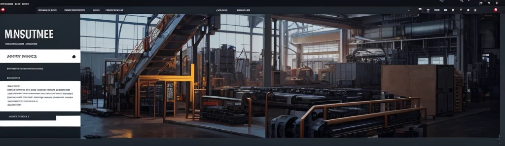 make me a cover image for my website, I want to see industrial mechanical parts, manufacturing plans