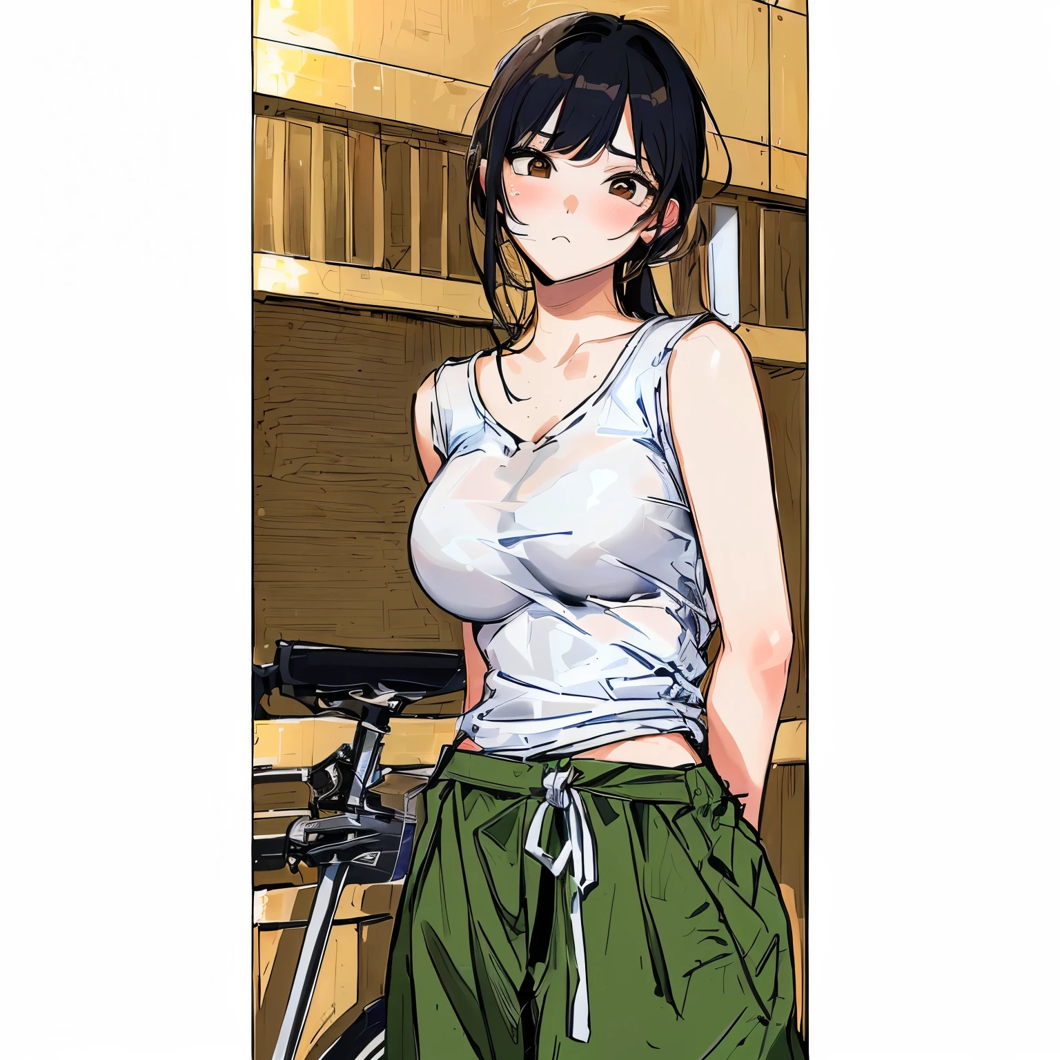 Perfect lines, sexy girl, surprise girl, rosy cheeks, sassy girl, serious face, boy with a mean face, sensual girl, big boobies