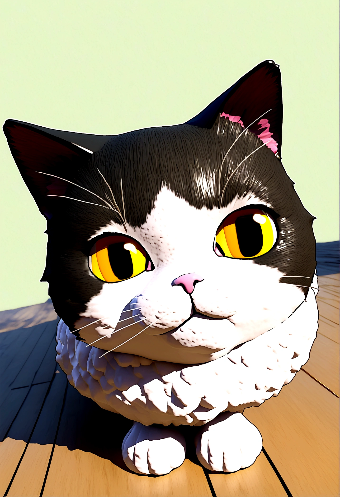 Cat Healing fluffy 3d